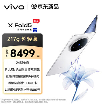 vivo X Fold5 16GB+512GB 明白 等效6000mAh蓝海电池 超可靠三防折叠屏