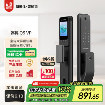 国家补贴、PLUS会员：凯迪仕 Q1 VP指纹锁 智能门锁