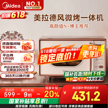 美的 小滋味微波炉烤箱一体机 C1G2