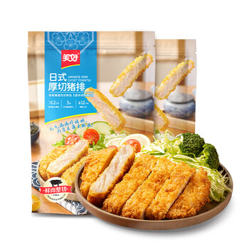 美好 日式厚切猪排 240g*2袋 480g