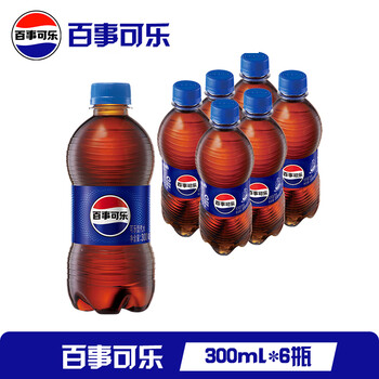pepsi 百事 碳酸汽水300ml*6瓶