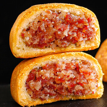 滇二娃云腿月饼云南特产宣威酥皮火腿月饼老式蛋黄夹心传统手工糕点