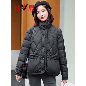 服饰内衣>女装>羽绒服>雅鹿>雅鹿羽绒服女短款羽绒服2022冬季轻薄保暖