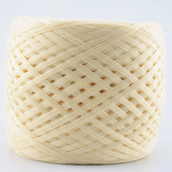 宝宝棉线婴儿线牛奶棉毛线多股棉线纱线围巾线 奶黄