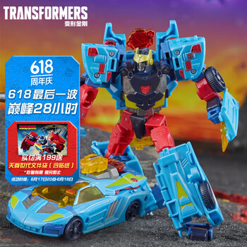 孩之宝 Hasbro 变形金刚 TRANSFORMERS 儿童男孩玩具车模型模玩手办机器人礼物传世加强级激射F8535