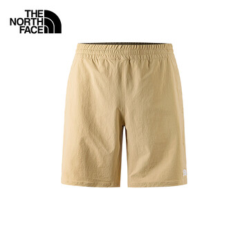 The North Face北面短裤男户外舒适休闲防泼7WB7 卡其色/LK5 XXL