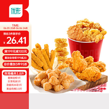凤祥食品 炸鸡家庭桶 1.9kg