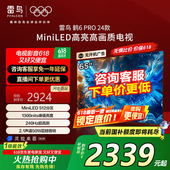 雷鸟 鹤6 PRO 24款 65S585C Pro MiniLED液晶电视 65英寸（免费安装）
