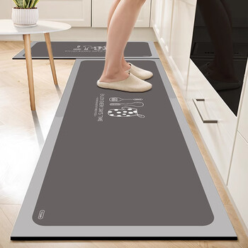 KAYE家用厨房地垫防油防水长条垫子蹭灰脚垫免洗可擦吸水防滑垫可定制 GZN-Y爱家-02 40x60cm(一件装）