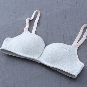 日系简约青少年少女文胸小胸聚拢内衣女高中生大学生18-19岁胸罩q