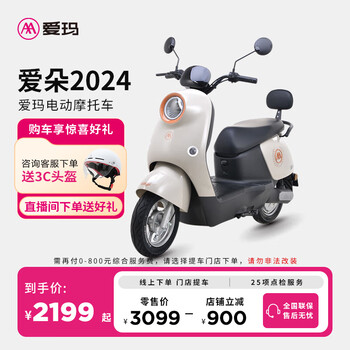 爱玛（AIMA）【门店自提】爱朵大电池长续航大动力电动车时尚成人高速电动摩托车 到店选色提车