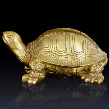 聚玄轩 纯铜乌龟摆件大号铜乌龟家居装饰品摆件大乌龟长寿礼品铜龟
