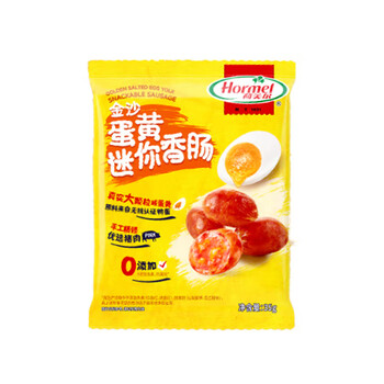 荷美尔(Hormel)轻享薄切牛肉干手撕风干牛肉干休闲零食健身网红零食金沙咸蛋黄肠 咸蛋黄猪肉肠35g