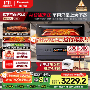 国家补贴：松下 Panasonic NN-DS59QM 微蒸烤炸炖一体机 28L