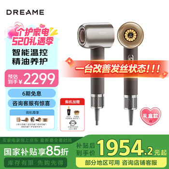 追觅尊享版X20新一代大功率高速负离子奢华护发不伤发低噪精华款吹风机 送礼礼物礼盒款 泰坦灰