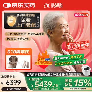 国家补贴：科大讯飞 iFLYTEK VAN pro 203 助听器 星河版双耳 父亲节礼物