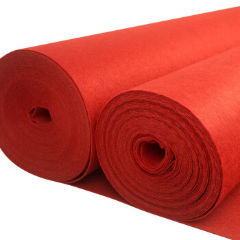 迪茵（DIYIN）红地毯婚庆迎宾展会舞台地毯拉绒办公室楼梯开业红毯一次性  宽1.5米 长10米