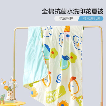 百丽丝 水果HAPPY园全棉印花抗菌夏被 200cm*230cm