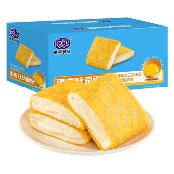 港荣【任选】营养早餐休闲食品办公室小吃手撕面包整箱 蛋皮吐司420g 袋装