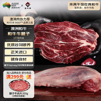 真牛馆 zenew 澳洲谷饲和牛原切牛腱子肉 1kg