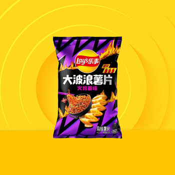 乐事（Lay's） 经典/大波浪/奇多系薯片 玉米棒40g/50g 单袋装办公室休闲零食 大波浪火鸡面味40克
