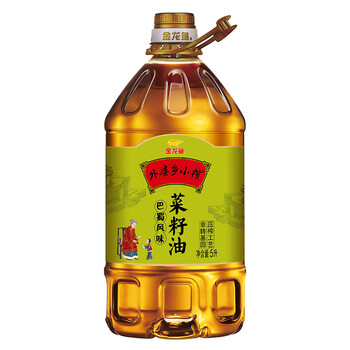 金龙鱼外婆乡小榨巴蜀风味菜籽油5L 非转基因压榨 5L*1瓶