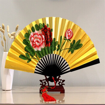 飘窗戏曲专用扇子 戏曲扇子贵妃醉酒小生扇子京剧表演小生花旦戏曲金