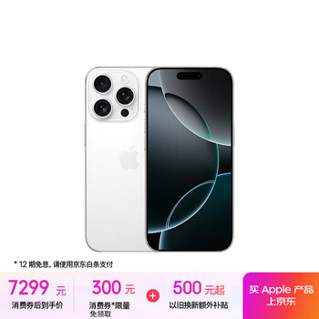 苹果 Apple iPhone 16 Pro 5G手机 256GB 白色钛金属