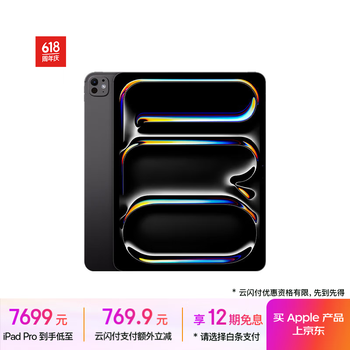 苹果 Apple iPad Pro 2024款 M4版 11英寸 平板电脑 无线局域网机型 256GB 深空黑色