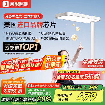 月影家居 月影林之光护眼大路灯儿童全光谱学习台灯桌面钢琴立式落地灯 Air版6500LM