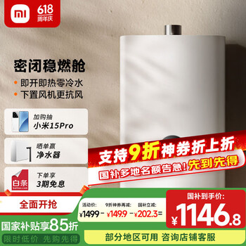国家补贴：米家 MIJIA JSQ30-MJ03 燃气热水器N1 16L