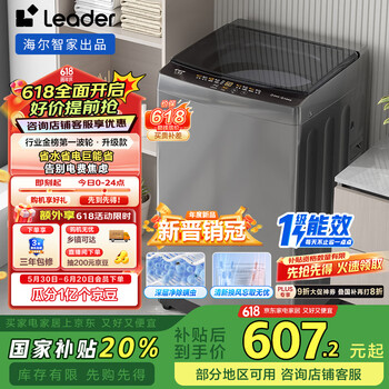 Leader 海尔智家 波轮洗衣机全自动10公斤大容量  家电政府补贴XQB100-L539