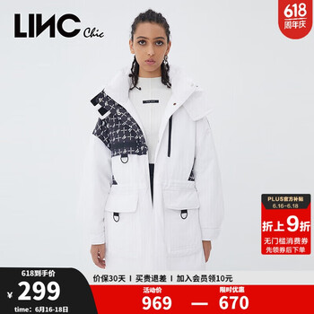 金羽杰 LINC Chic 女士中长款羽绒派克服 Y21806196