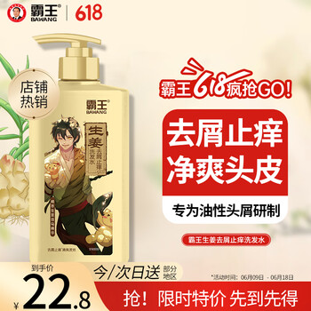 霸王 生姜去屑止痒洗发液 600ml
