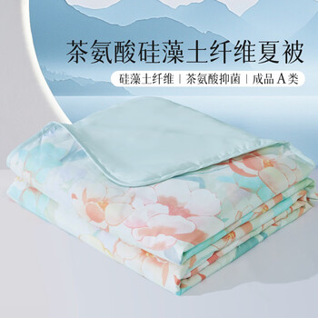 水星家纺集团出品 百丽丝A类可水洗夏凉被 茶氨酸抗菌夏被空调被夏季被芯 【A类负离子抗菌+可水洗】 150cm*200cm