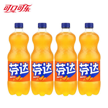 可口可乐汽水碳酸饮料 大瓶装可乐雪碧芬达任选 家庭聚会装 芬达1L*2瓶*2