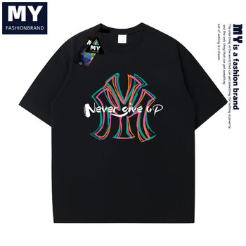 My 100%优质纯棉 短袖T恤 宽松百搭 休闲男女同款（任选3件）