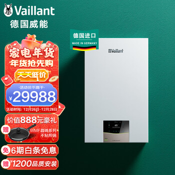 威能vaillant冷凝式壁挂炉25kw天然气采暖热水 一级能效 旗舰型德国