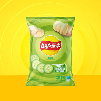 乐事（Lay's） 经典/大波浪/奇多系薯片 玉米棒40g/50g 单袋装办公室休闲零食 清爽黄瓜味40g