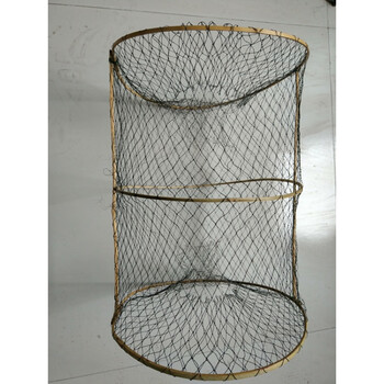 圆形竹笼网篮花篮两头通竹子鱼笼鱼篮黑鱼鲫鱼笼虾笼捕鱼噐体鱼笼虾笼