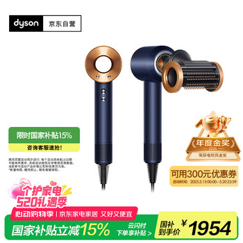 戴森(DYSON)HD15 高速吹风机 Dyson Supersonic 电吹风 负离子 进口家用 HD15 藏青铜色 经典款 520礼物