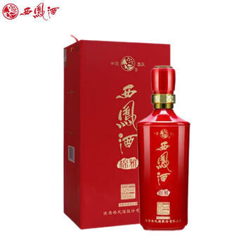 西凤酒 绵雅 52度凤香型 喜庆红瓶婚宴礼赠白酒 52度 500mL 1瓶