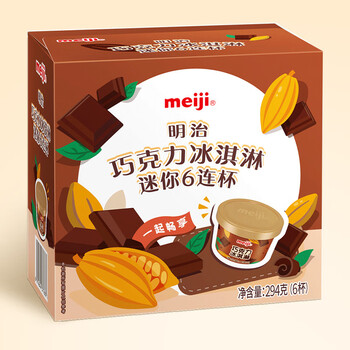 meiji 明治 巧克力冰淇淋迷你杯 49g*6杯