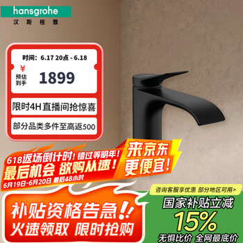 国家补贴：汉斯格雅 hansgrohe 薇怡斯 单把手面盆龙头冷热台盆龙头