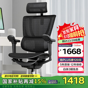 Ergonor保友优b雄鹰 电脑椅人体工学椅家用 电竞椅办公椅子靠背老板椅 【优b雄鹰】黑色网 精准承托 舒适久坐