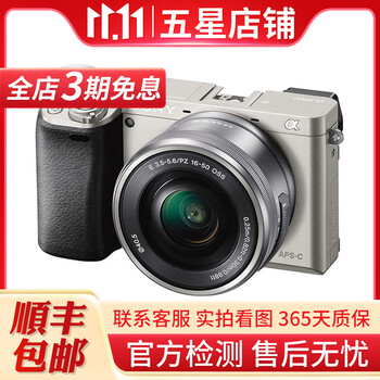 索尼/Sony A6000 A6300 A6400 A6100 A6600 二手半画幅微单数码相机 95新 A6000+16-50 银色或白色套机