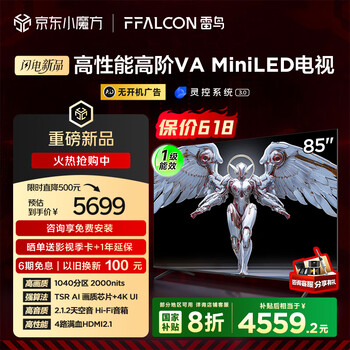 FFALCON雷鸟鹤6 PRO 25款 85英寸 MiniLED家电国家补贴 满血机芯 一级能效智能平板电视机85S595C Pro