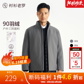 衬衫老罗 北极系列 三防石墨烯羽绒服249B0D518N