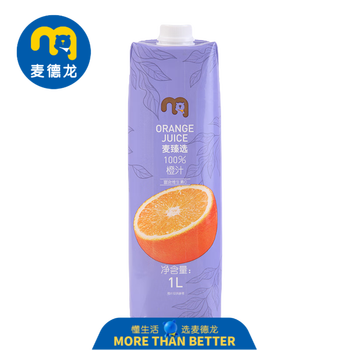 麦臻选100%橙汁 1L.