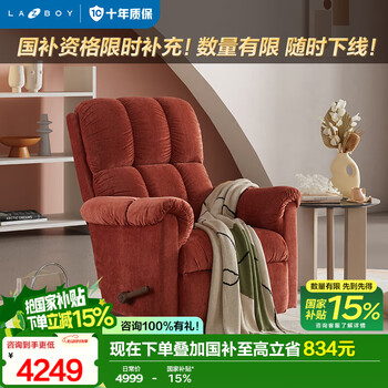 国家补贴、PLUS会员：乐至宝 功能布艺单人沙发客厅休闲LZF.235假日漫
